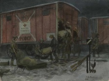 Ночное разграбление вагона с помощью от Красного креста (1922)